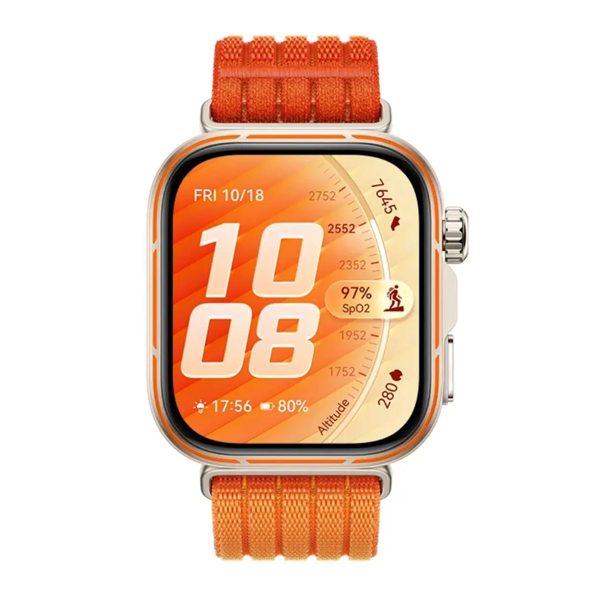 Huawei Watch Fit 5 Pro Orange color watch specs and price