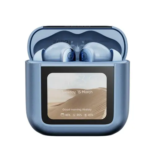 Zero Display Earbuds Metallic Blue color earbuds specs and price